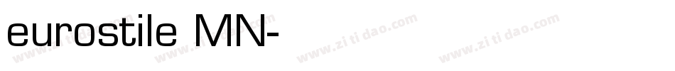 eurostile MN字体转换